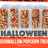 Halloween Marshmallow Popcorn Treats