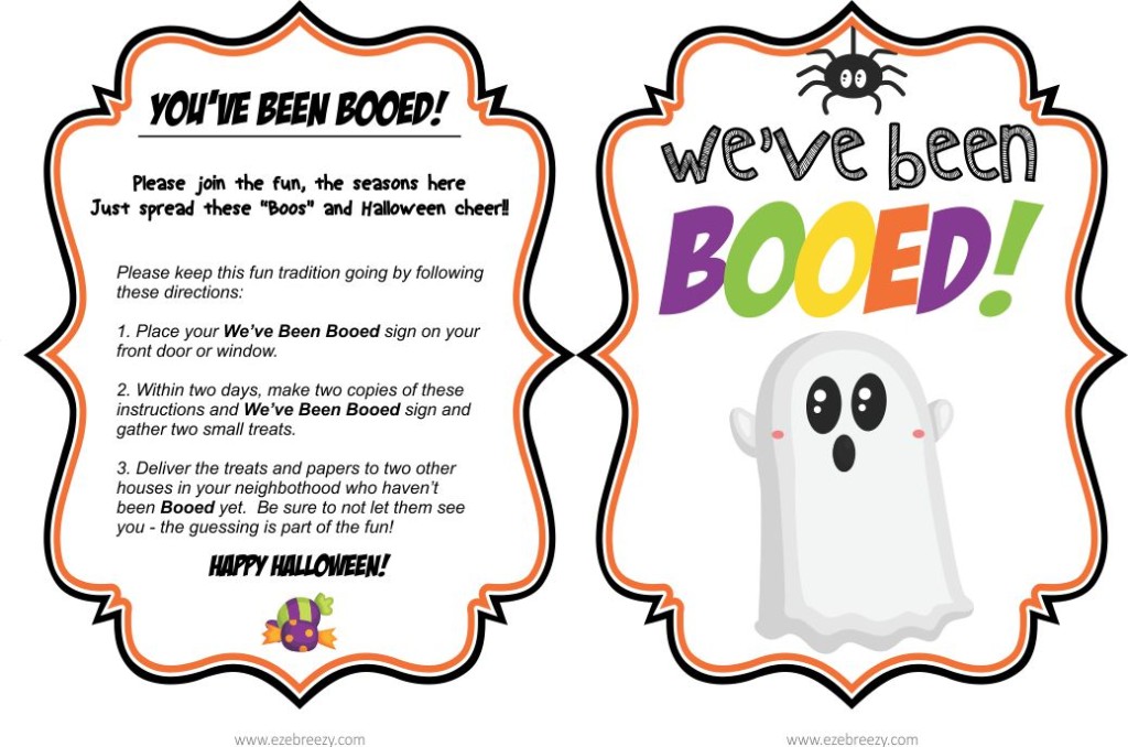 FREE You ve Been BOOed PRINTABLE