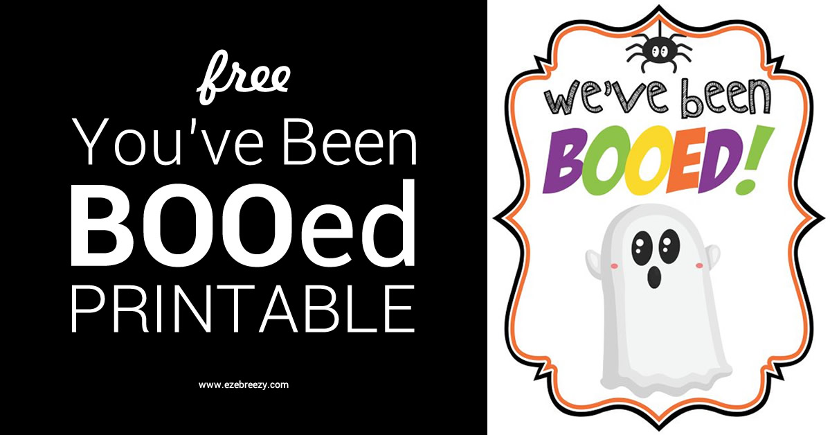 You've Been Booed We've Been Booed Booed Printable Instant Download