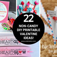 Non-candy DIY Printable Valentine Ideas!