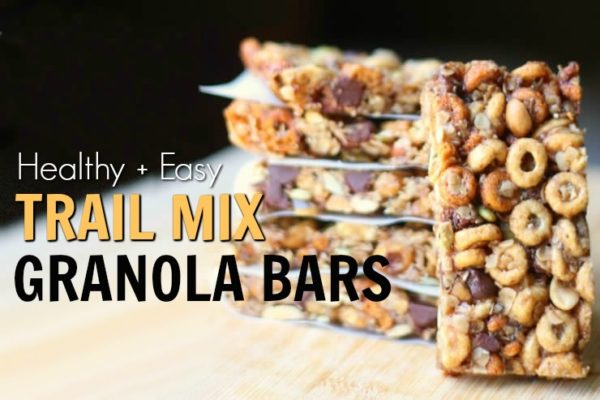 easy trail mix granola bars