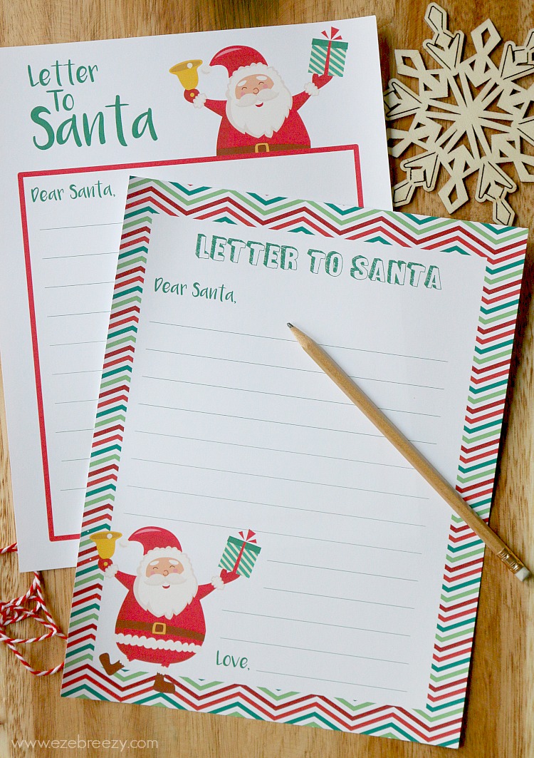 Letter to Santa Free Printable: For All Your Child's Christmas Wishes