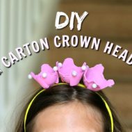Easy Egg Carton Crown Craft