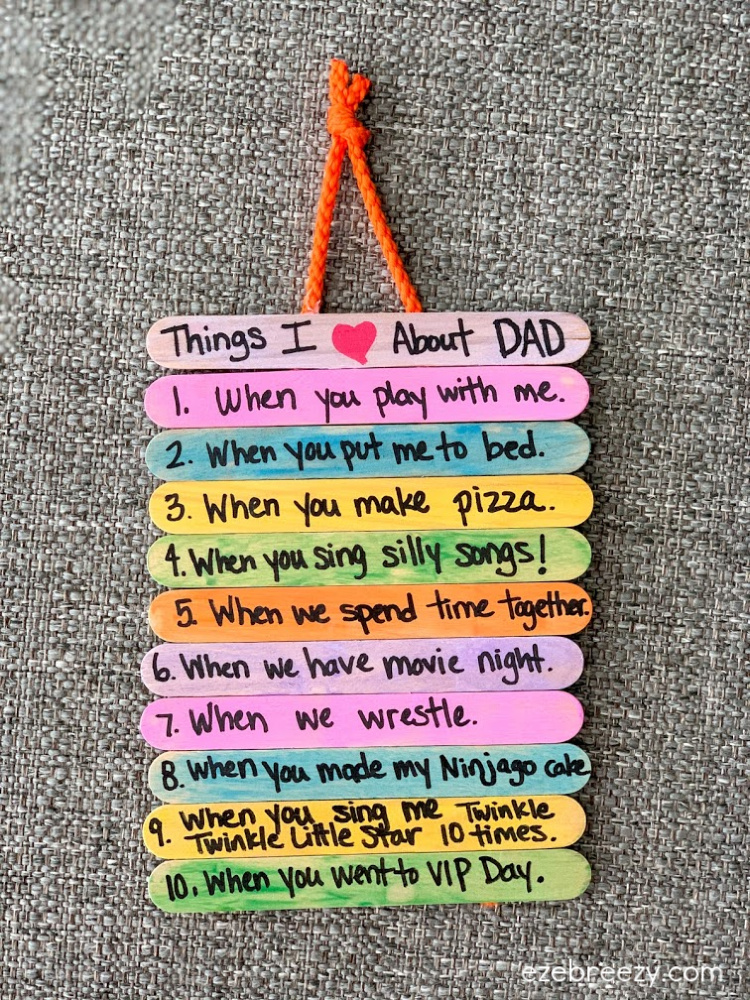Father's Day Gift Idea: Top 10 Things I Love About Dad #fathersday #gifts #fathersdaygift #dad