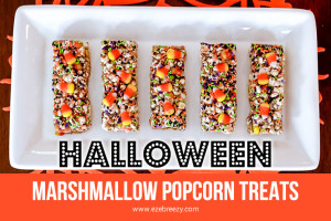 Halloween Marshmallow Popcorn Treats