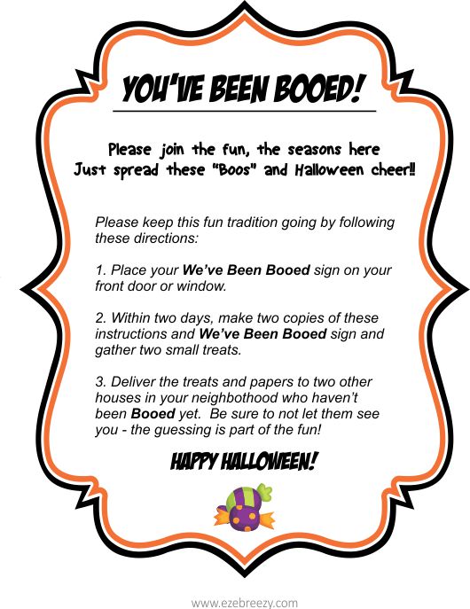 FREE You’ve Been BOOed PRINTABLE