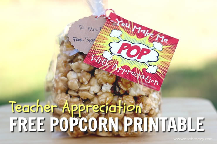 Teacher Appreciation Gift Popcorn