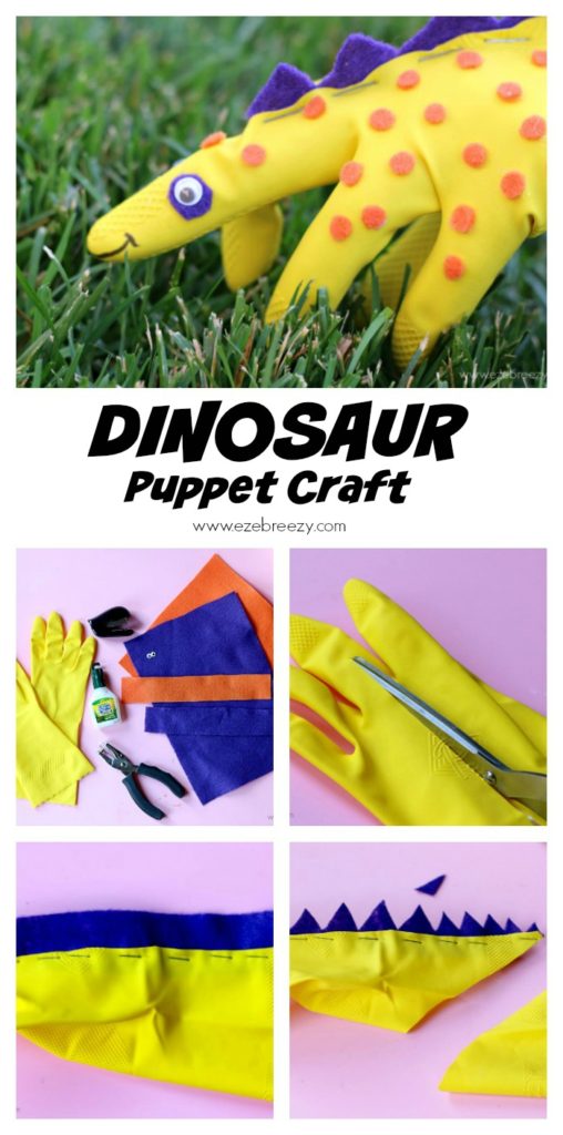 Dinosaur Craft Puppet Pin