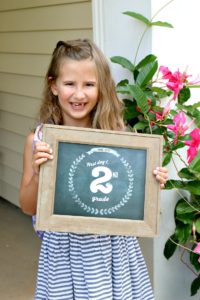 Capture your child's first day of school with these adorable FREE printable chalkboard signs from preschool through 8th grade!