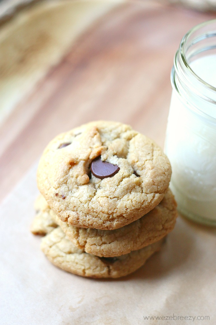 The BEST SOFT AND CHEWY Chocolate Chip Cookie - and it just so happends to be gluten free! | www.ezebreezy.com