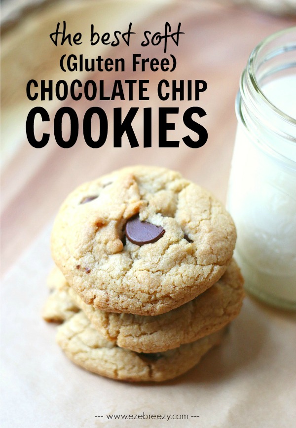 The BEST SOFT AND CHEWY Chocolate Chip Cookie - and it just so happens to be gluten free! | www.ezebreezy.com