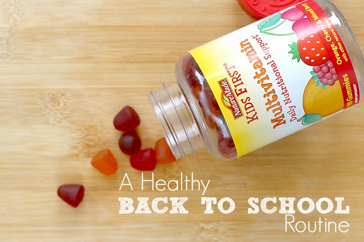 Make school mornings healthy and stress-free! with this morning routine checklist and nature made.