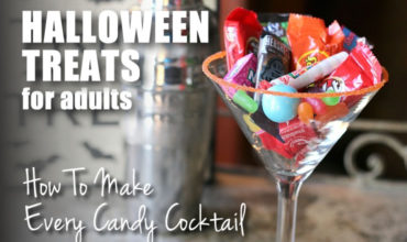 These candy cocktails put the perfect spin on your favorite sweet treat! Fun chart includes 60 recipes for candy-inspired drinks including chocolates like Snickers and Reeses’s Peanut Butter Cups (yay!), as well as other candies like Lemonheads and Starburst. | ezebreezy.com