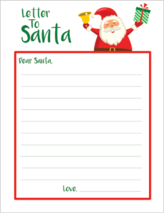 FREE PRINTABLE LETTER TO SANTA - Free Printable Download | www.ezebreezy.com