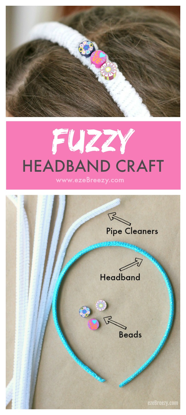 Fun and Easy DIY Headband Craft for Kids! Uses only 3 simple materials and is a blast for kids to make!