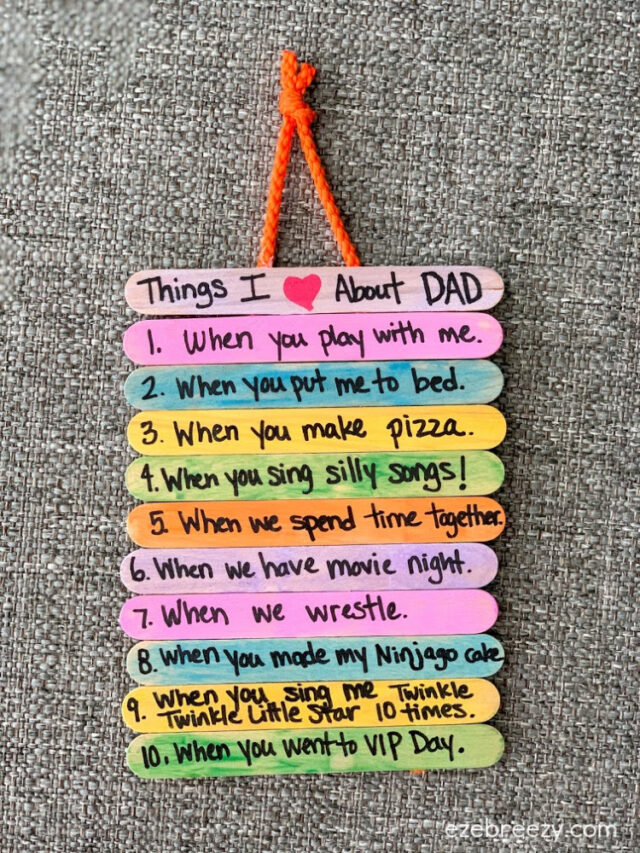 Father’s Day Gift Idea: Top 10 Things I Love About Dad